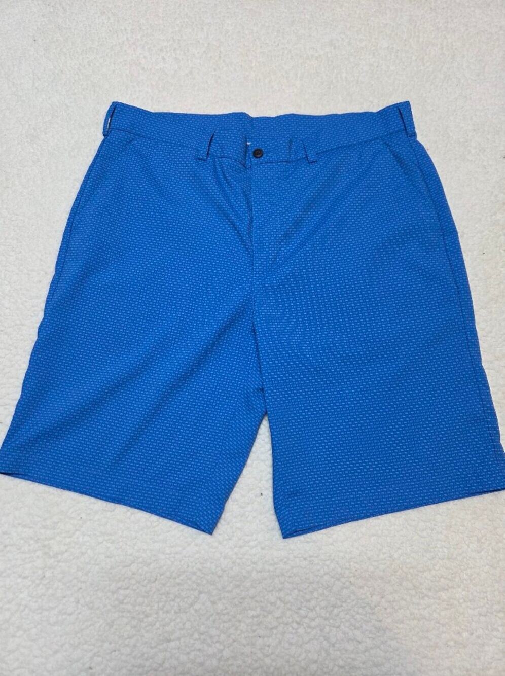 PGA Tour Royal Blue Patterned Men's Golf Shorts